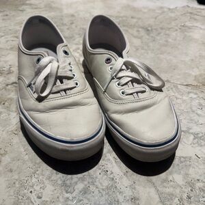Vans Cream Canvas Sneakers